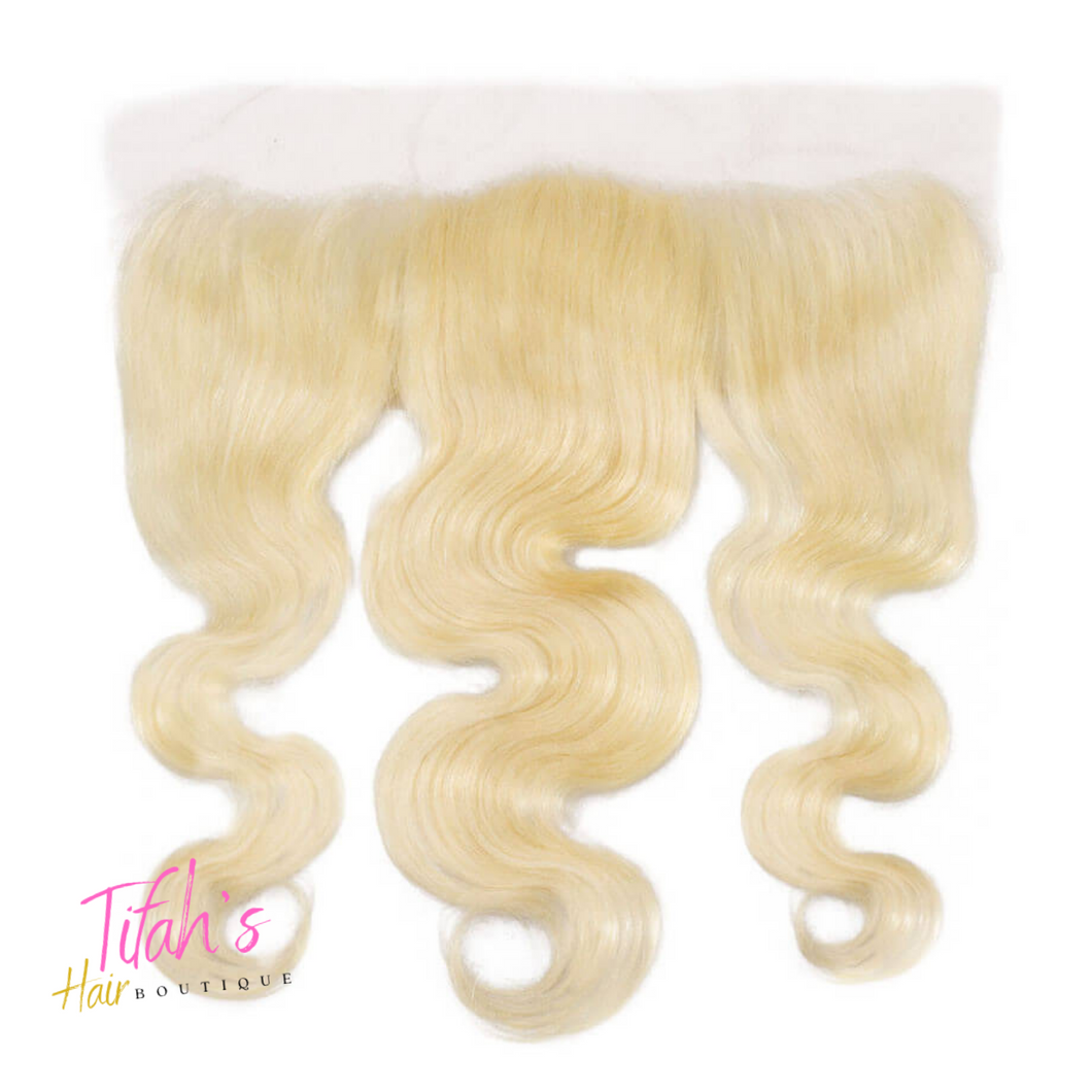 613 Platinum Blonde Body Wave Lace Frontals